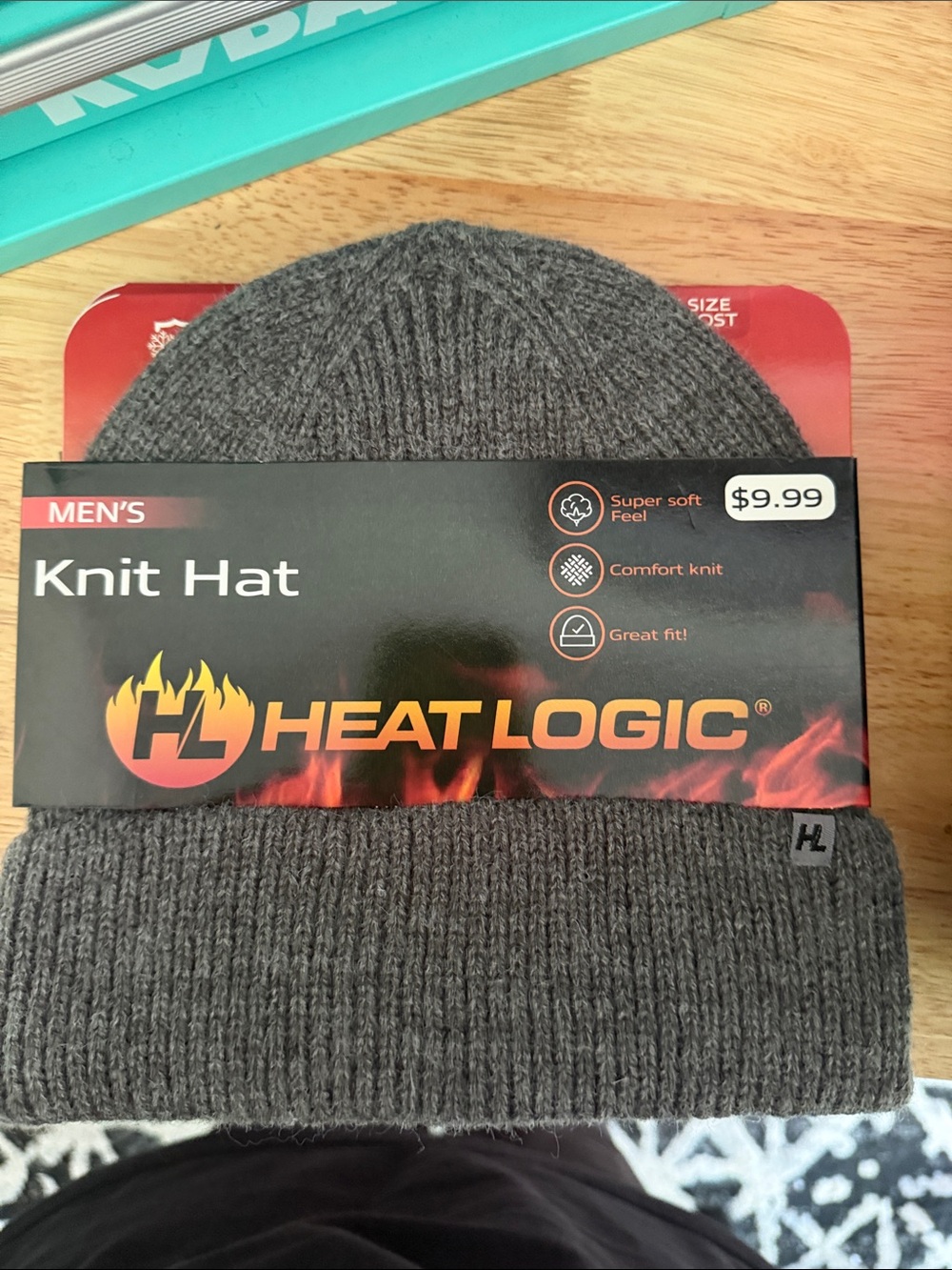 Target Heat Logic Men's Knit Hat Gray